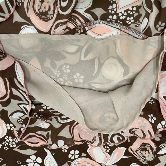 Y2K Flowy Fairy With Ruffle Hem MIDI Skirt Size 8 - Picture 5 of 6